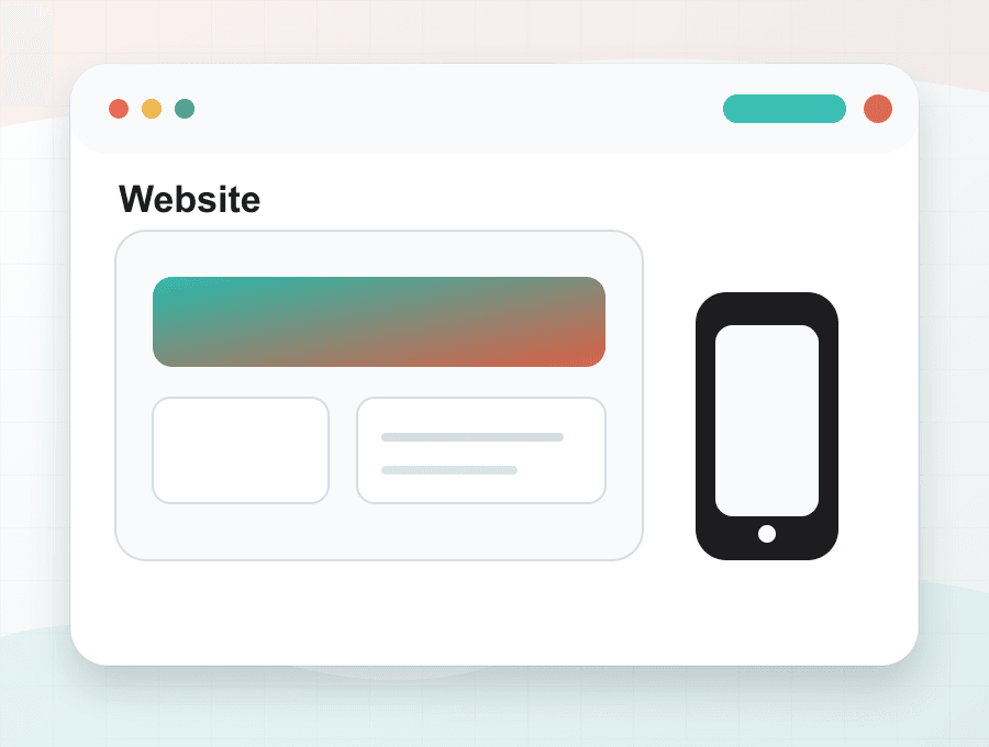 Website redesign and UX overhaul interface mockup