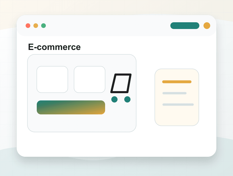 E-commerce platform setup and storefront interface