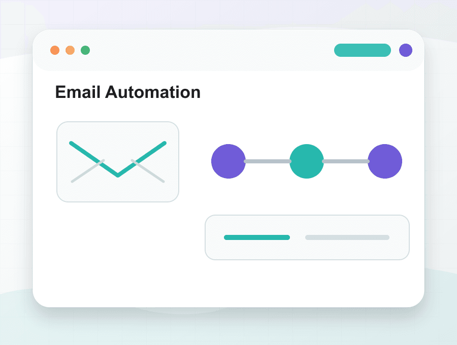 Email automation workflow and CRM integration interface